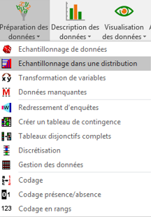 XLSTAT fonction pour effectuer un échantillonnage dans une distribution XLSTAT fonction pour effectuer un échantillonnage dans une distribution