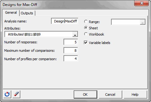 dialog box design MaxDiff