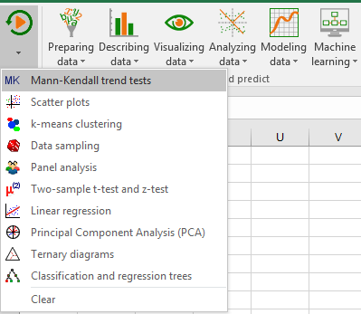 List of recently used functions