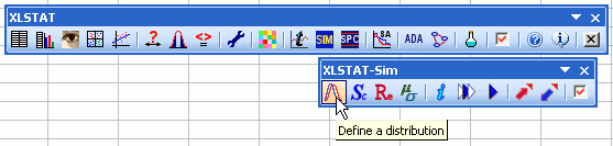 Simulation: Define a distribution menu bar