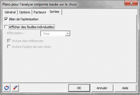 onglet sorties analyse conjointe basée sur le choix onglet sorties analyse conjointe basée sur le choix