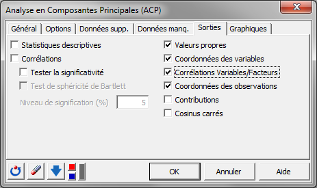 analyse en composantes principales package