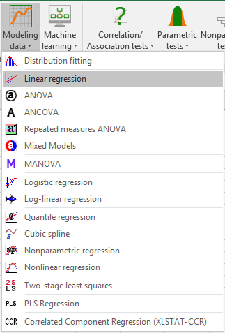 XLSTAT Ribbon XLSTAT Ribbon