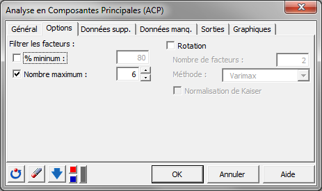 analyse en composantes principales dans Excel