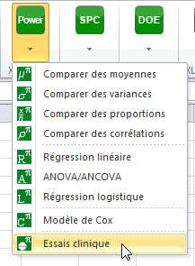 menu taille échantillon essai clinique