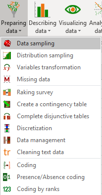 XLSTAT - Preparing data list of features XLSTAT - Preparing data list of features