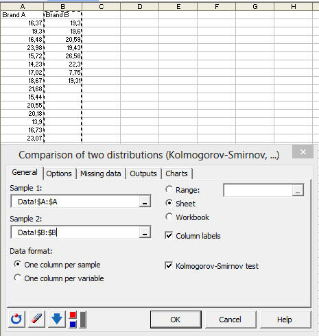 Kolmogorov 2 - samples setting up