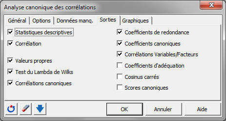 corrélations canoniques package