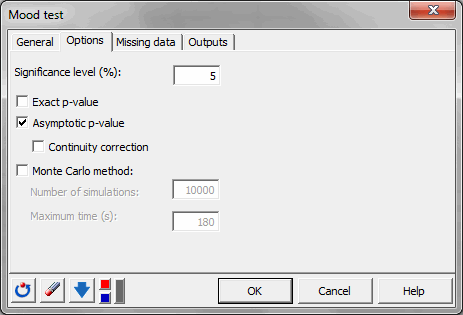 Mood dialog box options Mood dialog box options