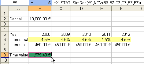 Simulation: Model sheet