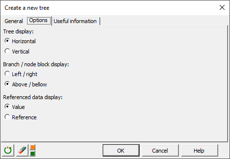 XLSTAT Decision Tree dialog box, options tab